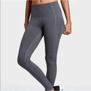 VSX Knockout Pocket Legging-  Gray High Rise Tights with Pockets- Medium